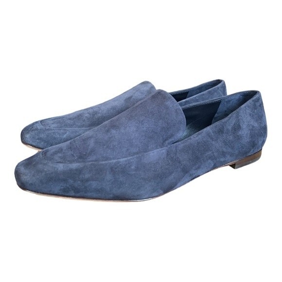 NWOB Vince | Brette Suede Easy Loafers Navy Blue 6.5 - Picture 7 of 11